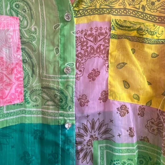 AKIRA Multicolor Paisley Shirt - Picture 2 of 5